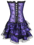 Halloween Steampunk Floral Corset Dress