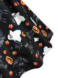 Black 1950s Halloween Pumpkin Dress