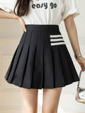 High Waist Mini Pleated Skirts WomenFashion Korean Style All-match Ladies Elegant A-line Short Skirt