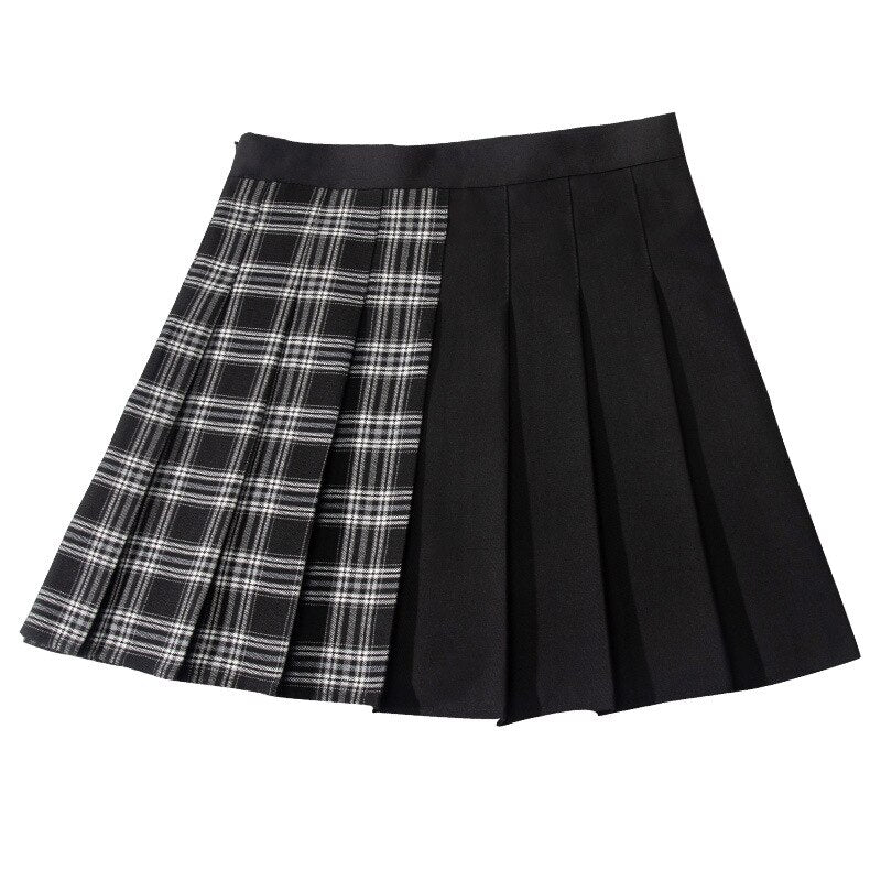 2022 Preppy Harajuku A-Line Mini Plaid Skirt Girl y2k High Waist Pleated Sailor Korean Kawaii Sweet School Uniform Short Skirts