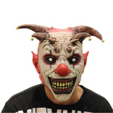 Horror Halloween Clown Mask Scary Cosplay Full Face Latex Mask with Bells Joker Masks Halloween Party Supplies