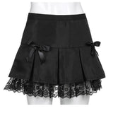 Harajuku Mall Goth Skirt Y2K Fairy Grunge Women High Waist Black Retro Fairycore Punk Mini Skirts