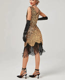 Ladies Dresses for Special Occasions 1920s Style Party Vintage Fringe Hem Women Evening Prom Sequin Flapper Dress