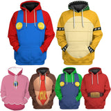 Princess Peach Cosplay Hoodie Adult Costume Game Movie Bros Roleplay Fantasia Outfits Casual Pullover