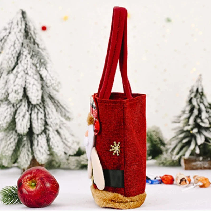 Christmas Tote Bags Snowman Fawn Children Gift Candy Storage Bags Christmas Decorations