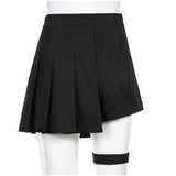 Pastel Goth Punk Mini Pleated Skirts Vintage 90s Academia Aesthetic Cyber y2k Skirt