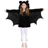 New Halloween Children's Costume Cape Bat Cape High Quality Soft Comfortable Witch Creative Skeleton Cosplay Clothes