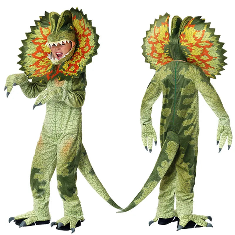 Christmas Boys Girls Triceratops Cosplay Set Children Jumpsuit Halloween Carnival Props Purim Party Dinosaur Costumes