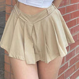 Grunge Y2K Skirt Sexy Girl Low Waist Pleated Micro Skirts Vintage 90s Egirl Aesthetics Emo Alt Academic Dress
